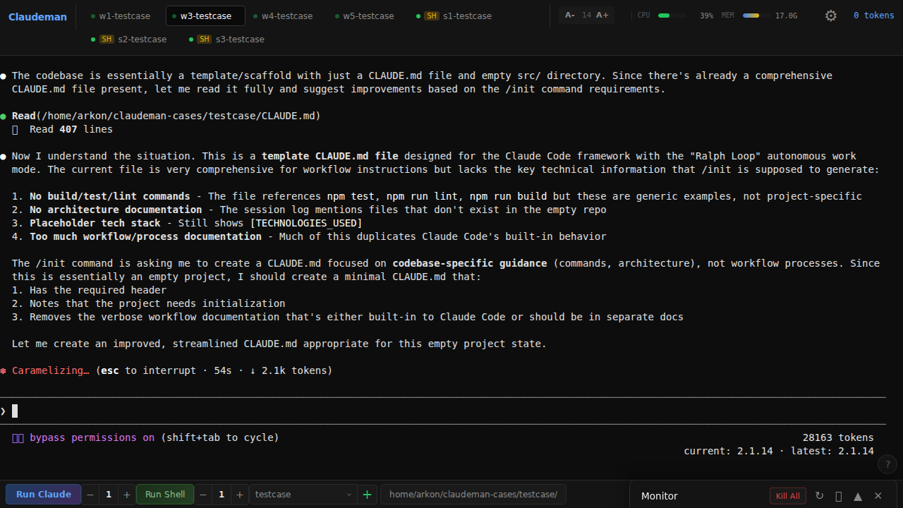 Multi-Session Dashboard