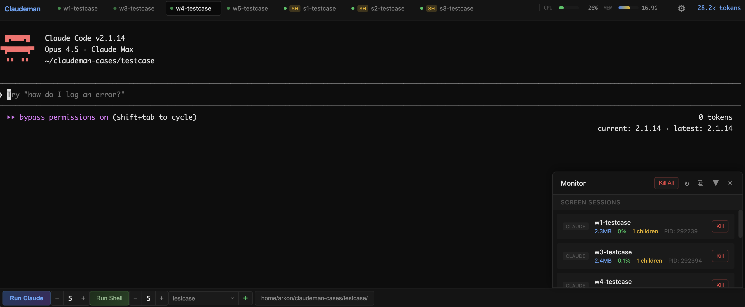 Claudeman Dashboard